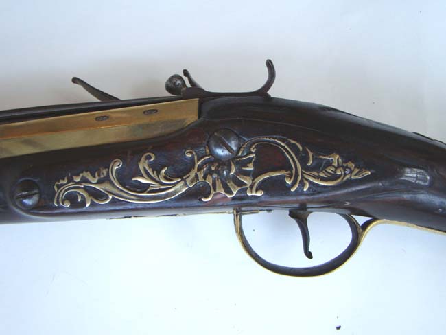 An English Revolutionary War period blunderbuss with spring mounted bayonet by Joseph Heylin of London circa 1775-1780. — image 8